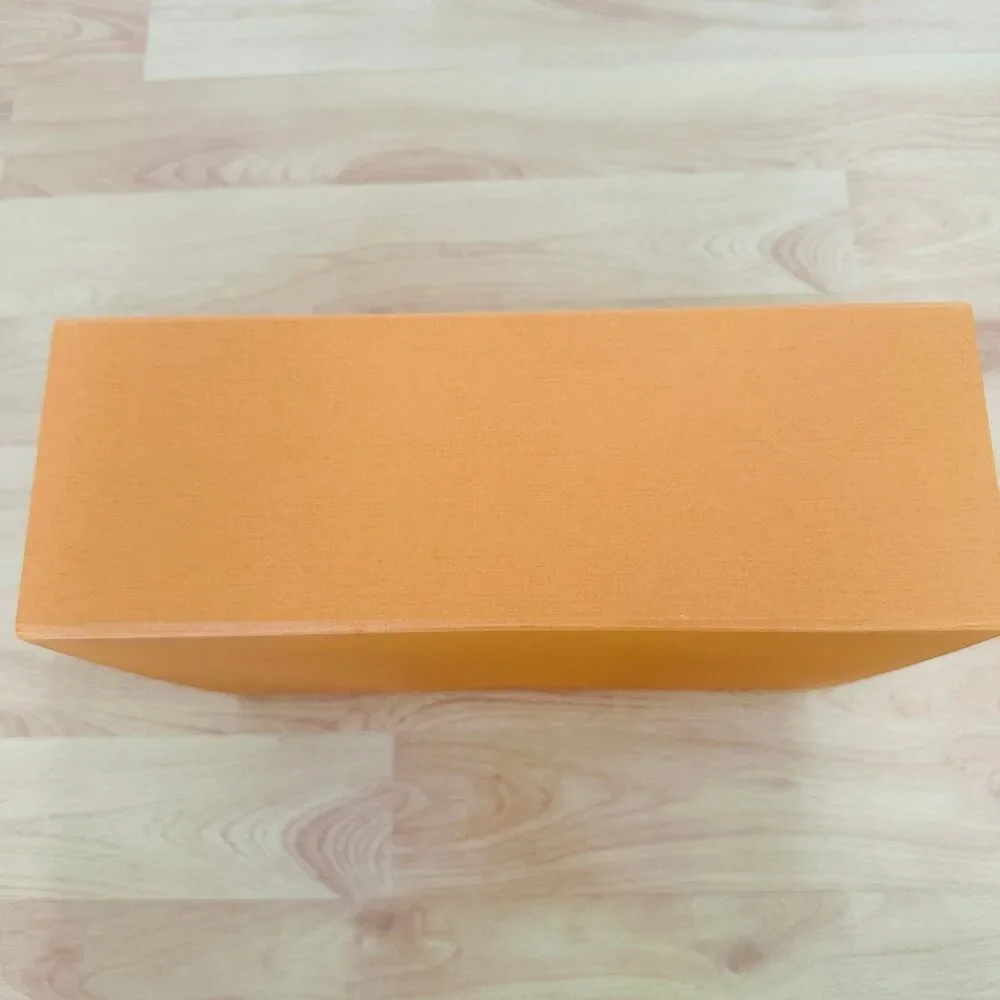 LV Louis Vuitton EMPTY large gift box for purse - orange, L 14